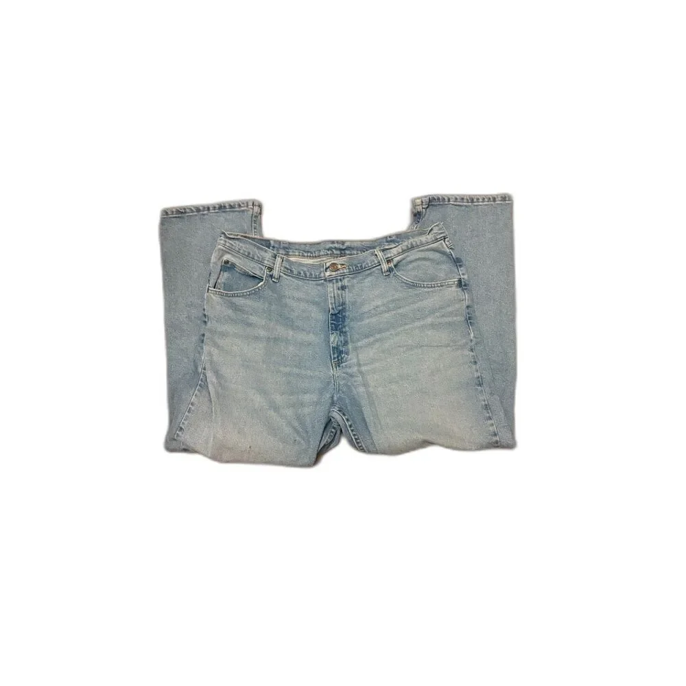 Wrangler Relaxed Fit Light Wash Jeans 40x30 Vintage Y2K